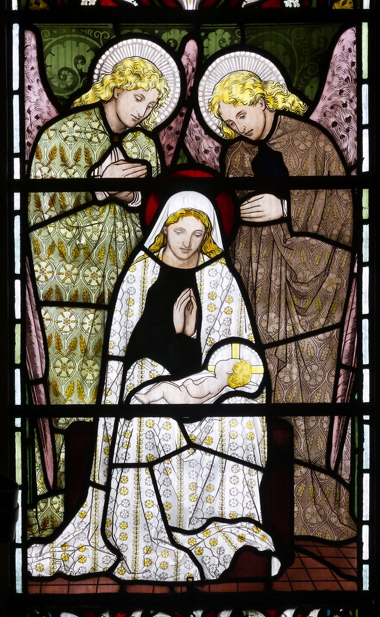 Angels Adoring Mary & The Baby Jesus by Henry Holiday