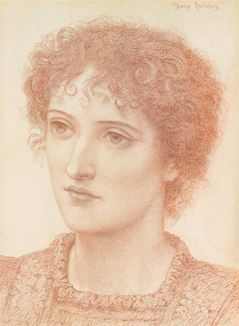 Study of a Young Woman by Henry Holiday