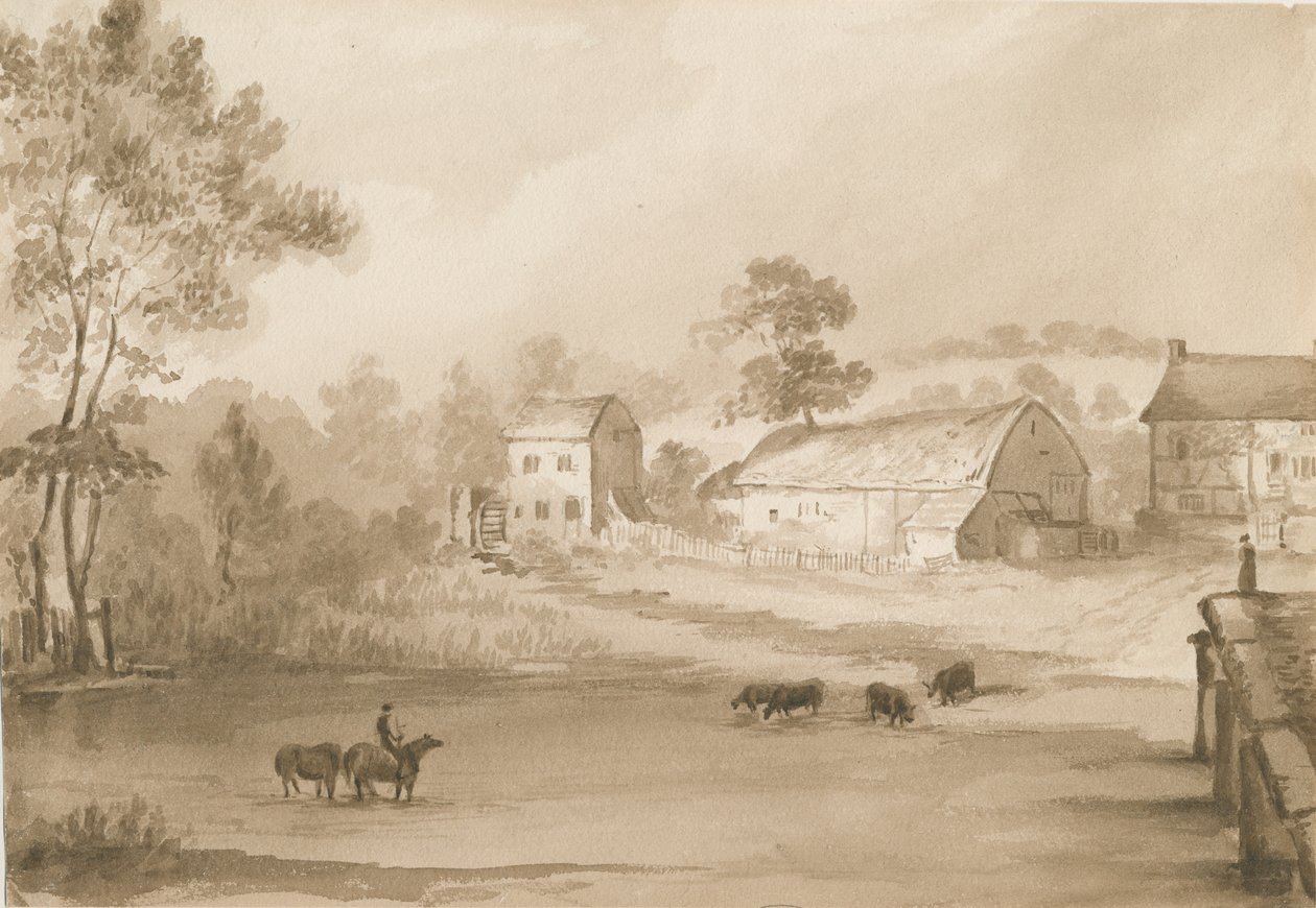 Trysull Mill by Henry James Noyes