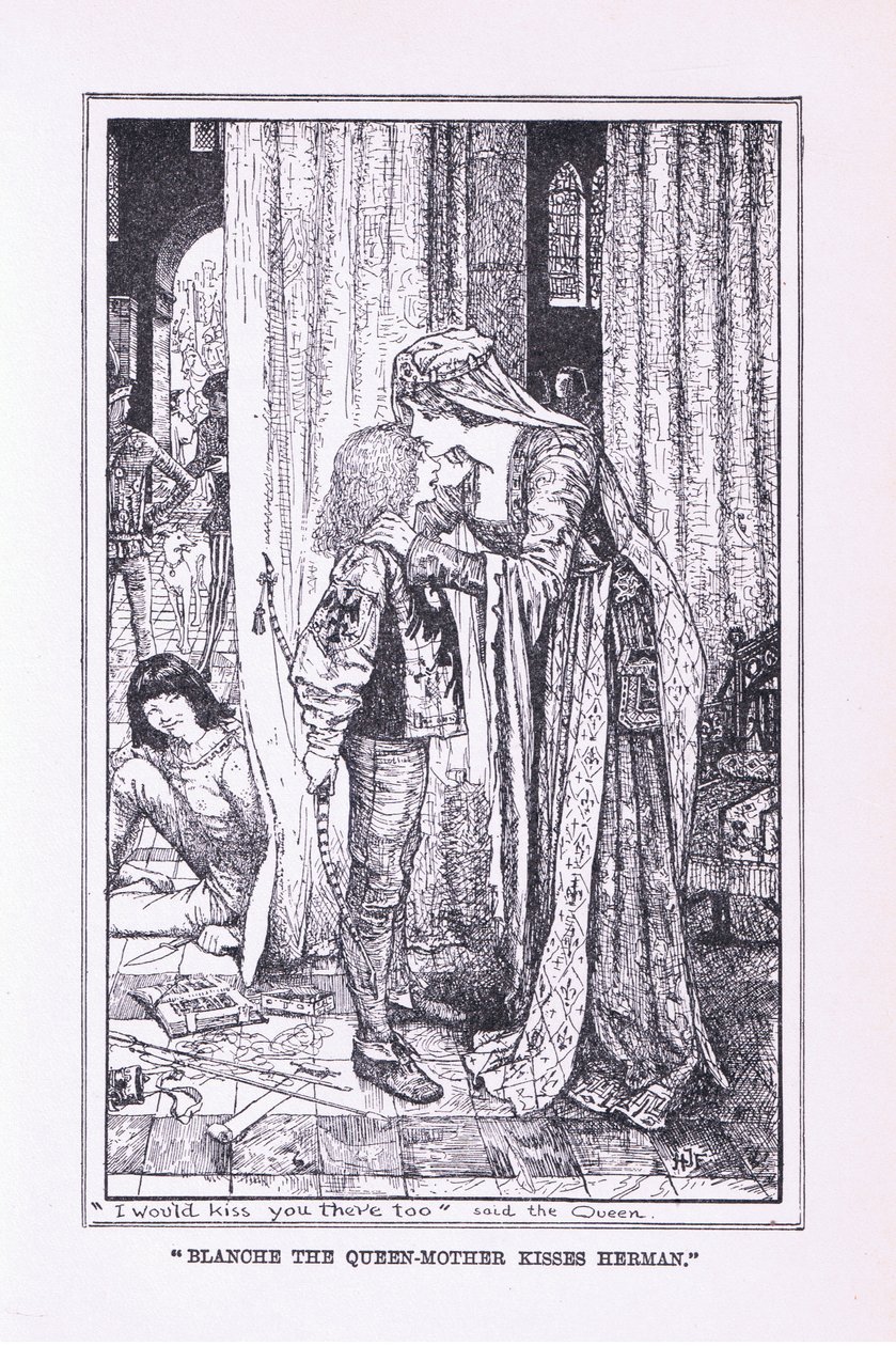 Blanche the Queen Mother Kisses Herman by Henry Justice Ford