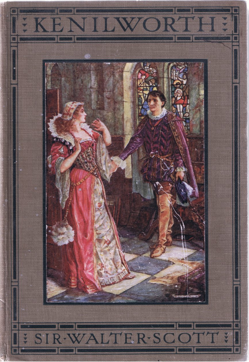 Front cover, illustration from Kenilworth by Henry Justice Ford