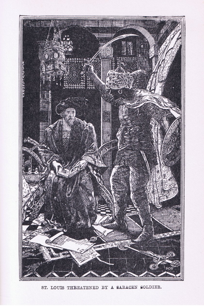 St Louis Threatened by the Saracen Soldier by Henry Justice Ford