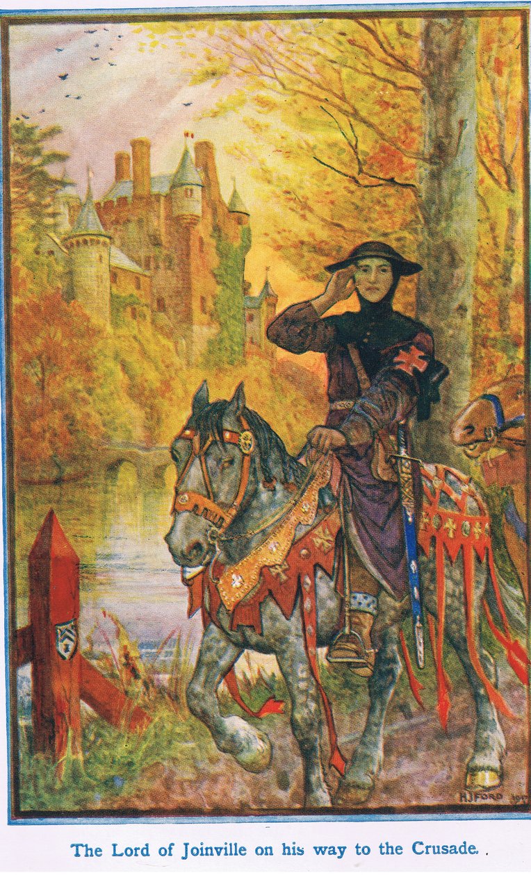 The Lord of Joinville on His Way to the Crusades by Henry Justice Ford