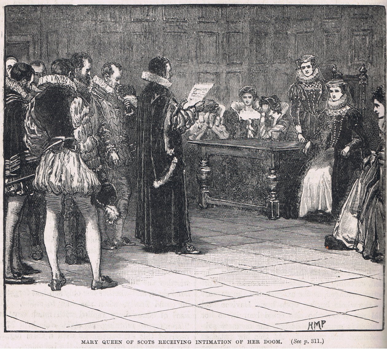 Mary Queen of Scots Receiving Intimation of Her Doom by Henry Marriott Paget
