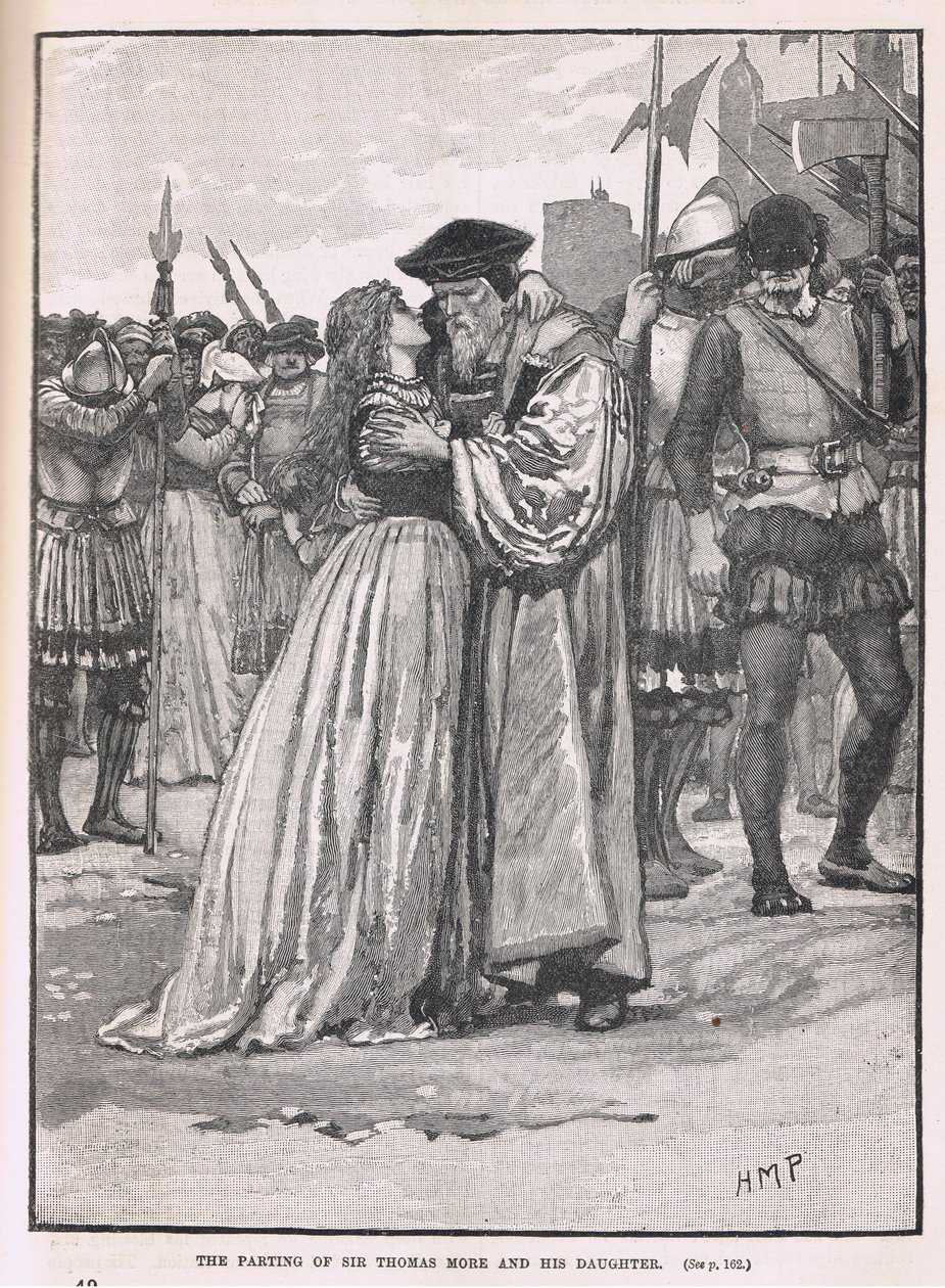 The Parting of Sir Thomas More and His Daughter 1534 by Henry Marriott Paget