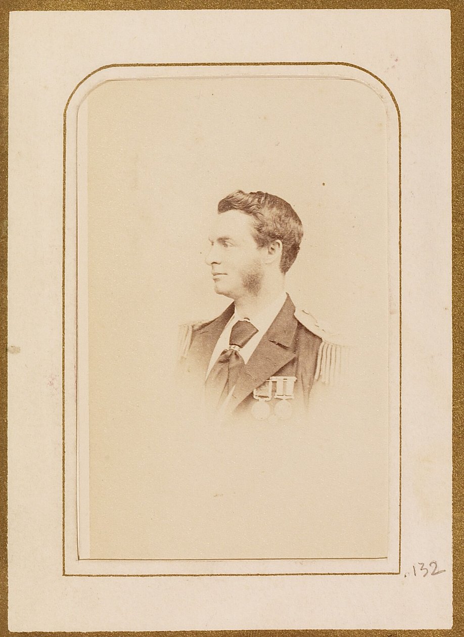 Portrait of a man in military uniform by Henry Maull and Co.