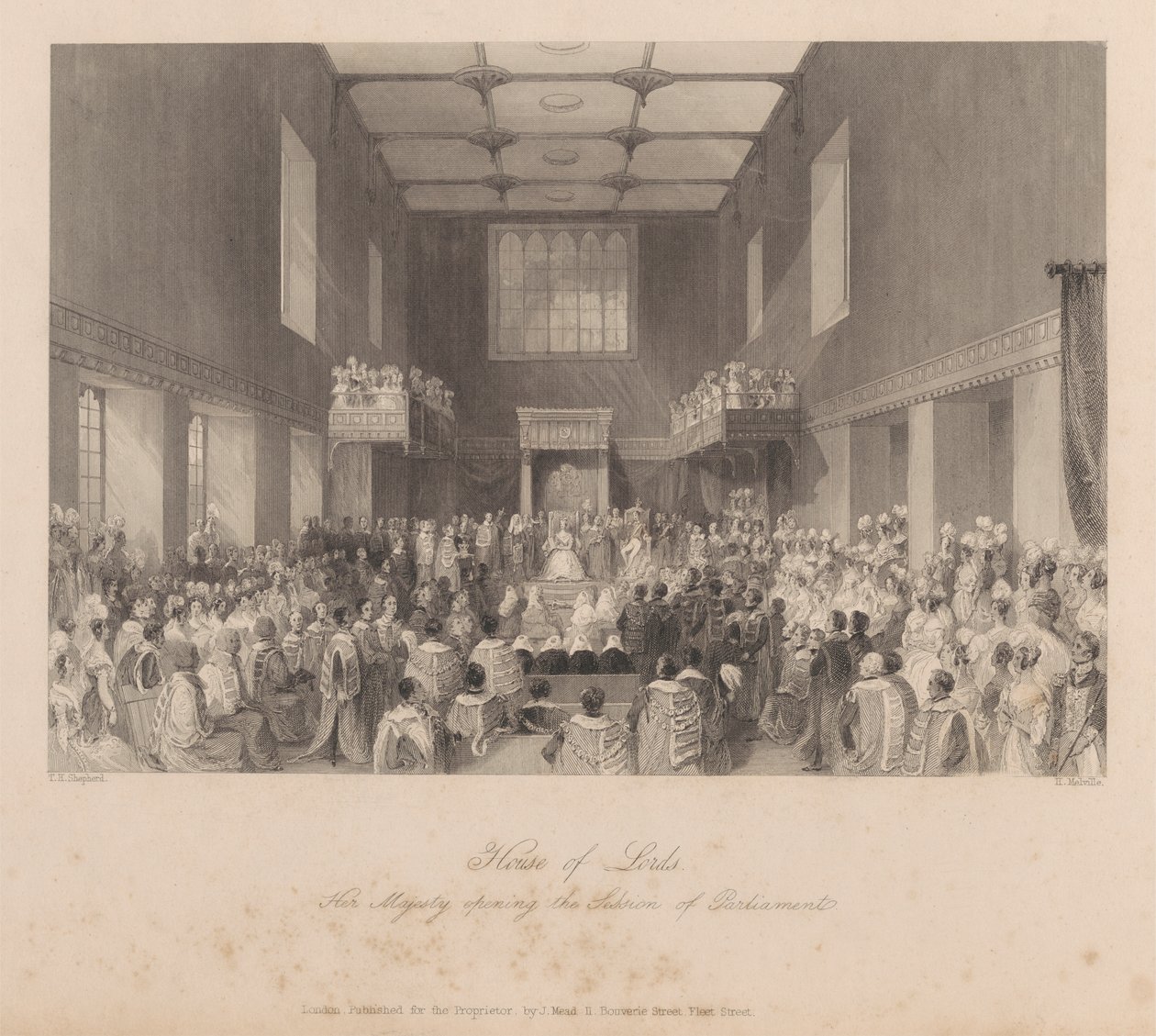 Her Majesty Opening the Session of Parliament by Henry Melville