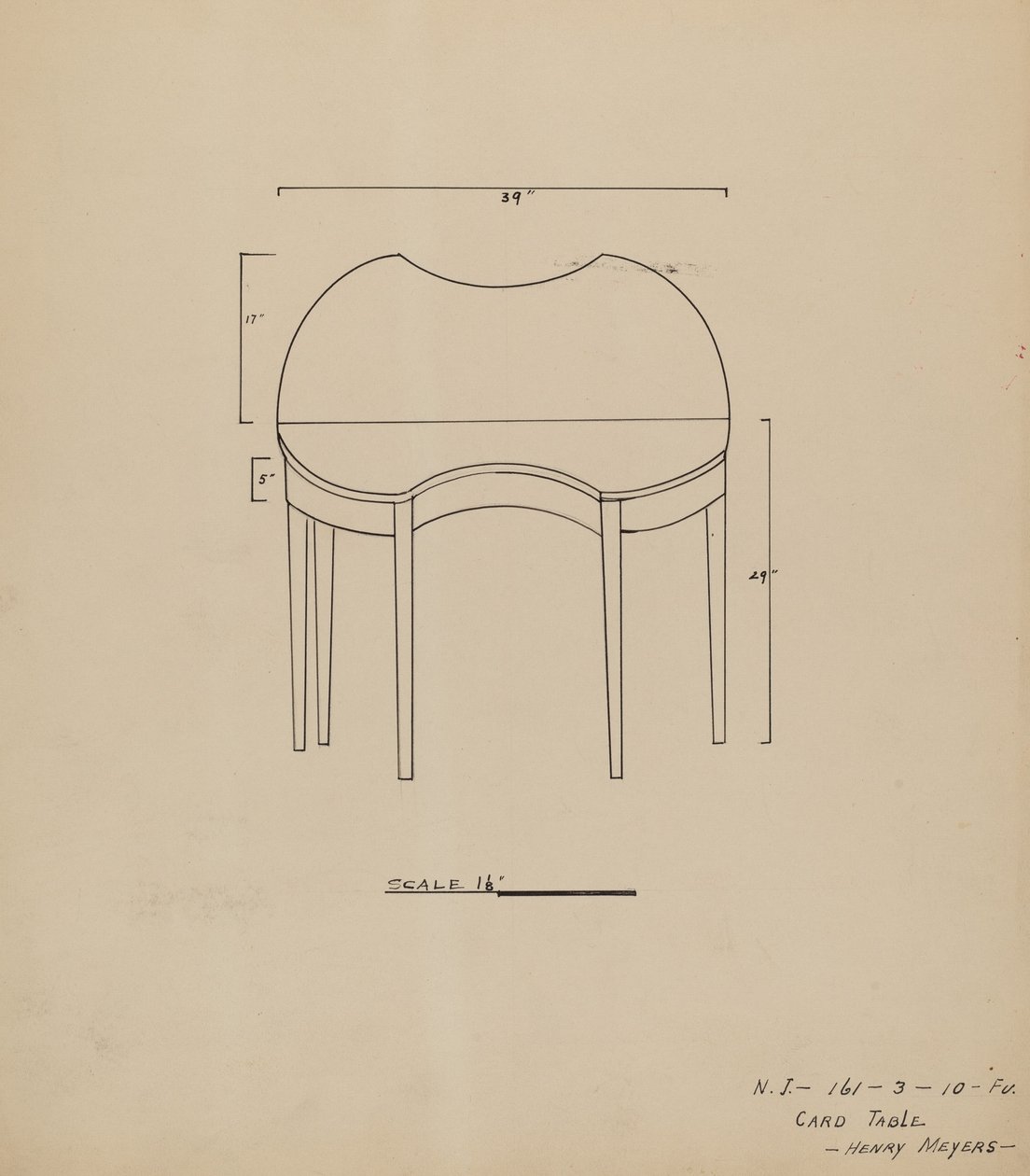 Card Table by Henry Meyers