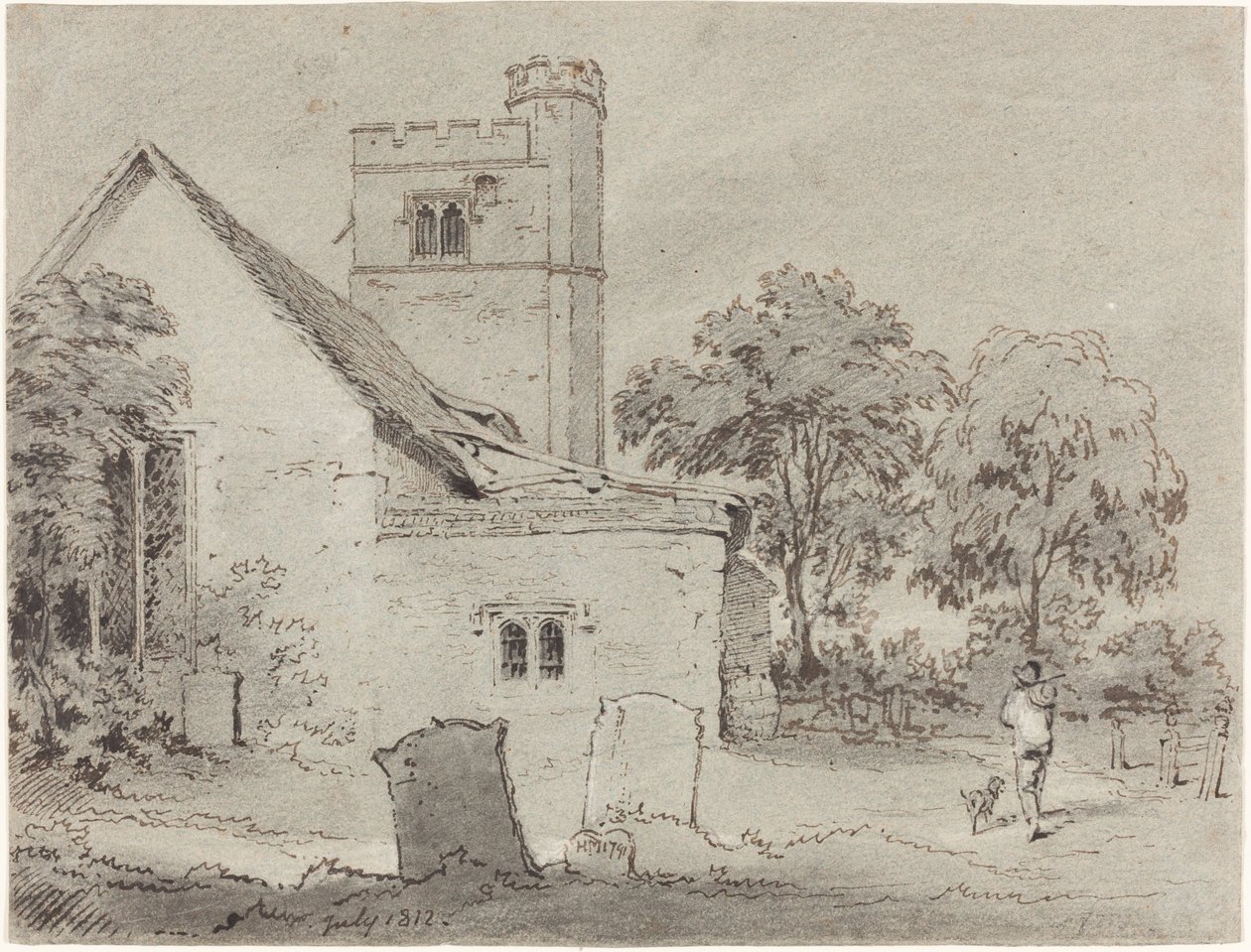 Aldenham Church, Hertfordshire by Henry Monro
