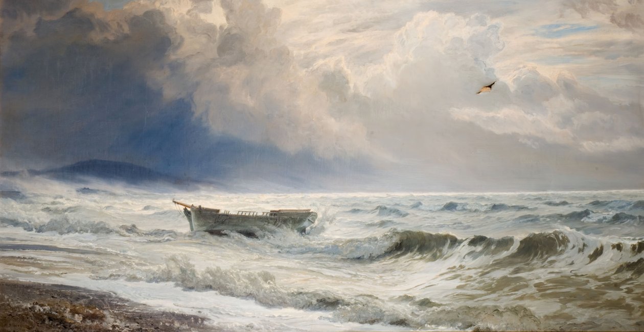 Rough Weather On The Coast, Cumberland by Henry Moore