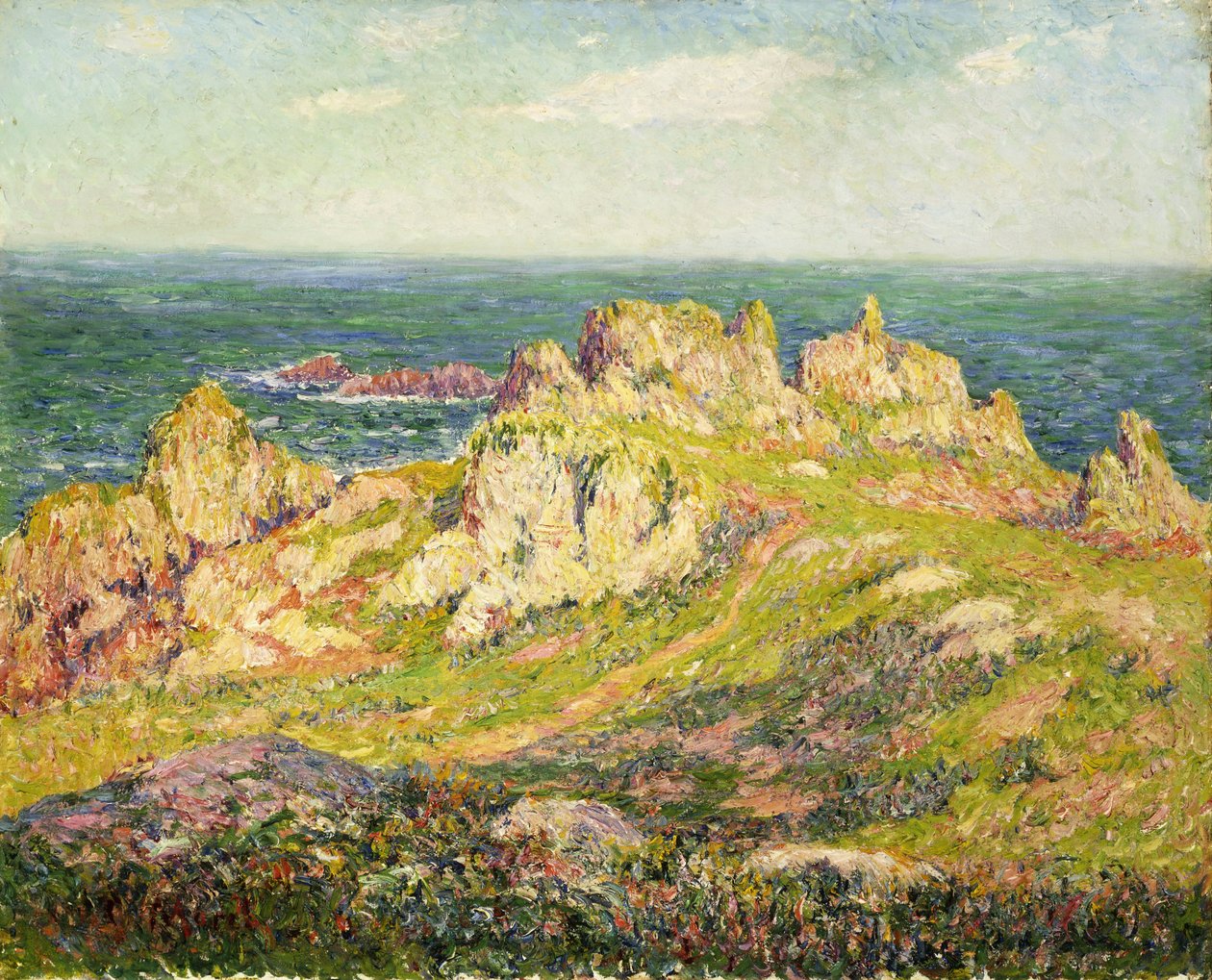 Rocks by the Sea by Henry Moret