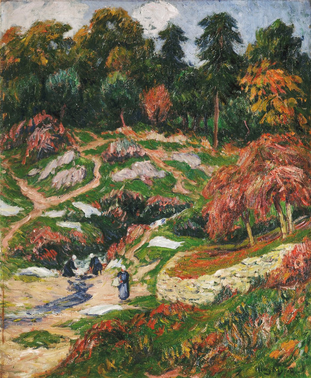 The Laundry at Doelan, Finistere by Henry Moret