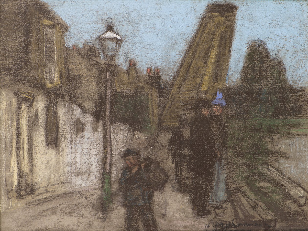 House on a Bank of the Thames by Henry Muhrmann