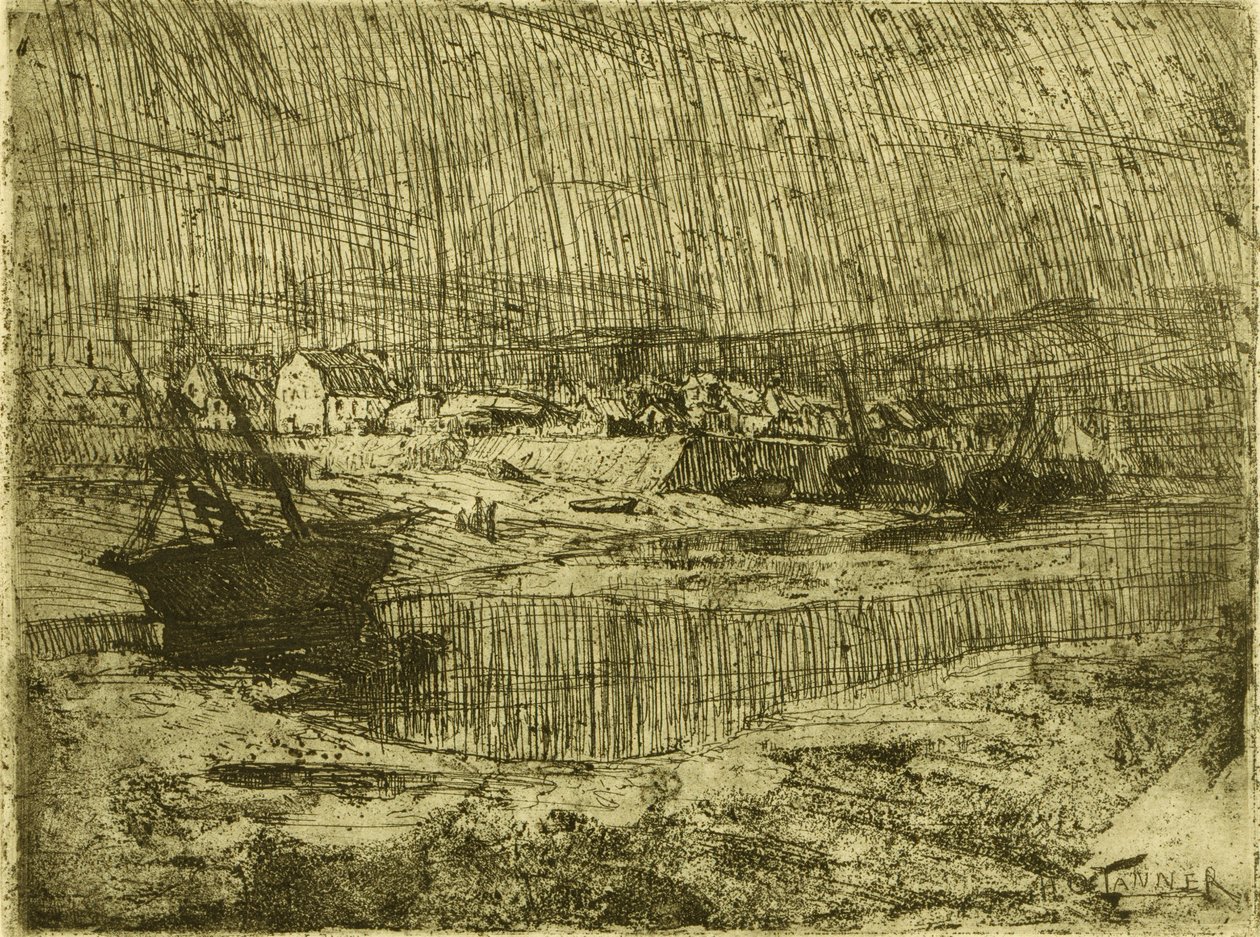 Capsized Fishing Boats, Brittany by Henry Ossawa Tanner
