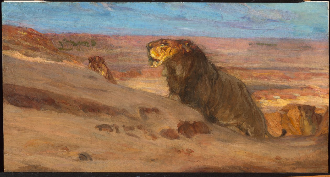 Lions in the Desert by Henry Ossawa Tanner
