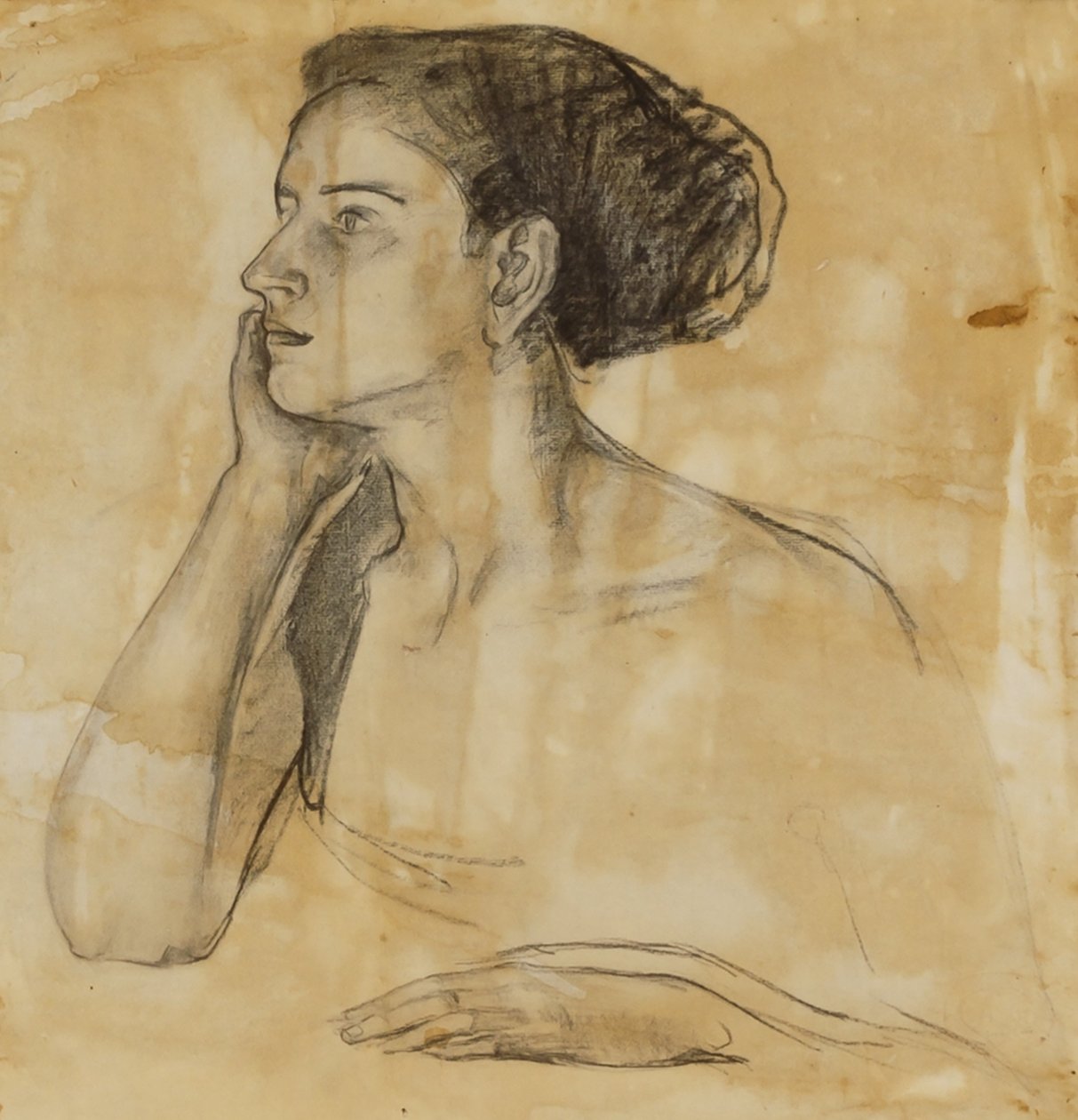 Study for Portrait of Mrs. Atherton Curtis by Henry Ossawa Tanner