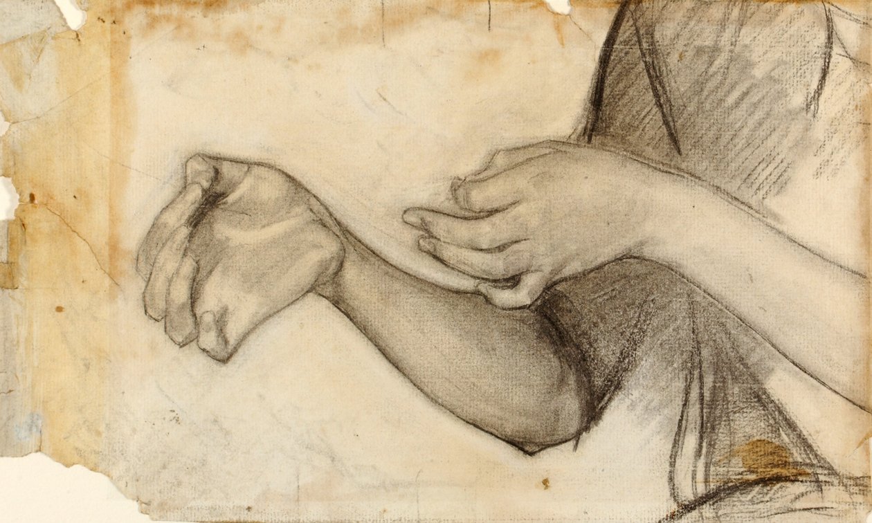 Study of Two Hands by Henry Ossawa Tanner