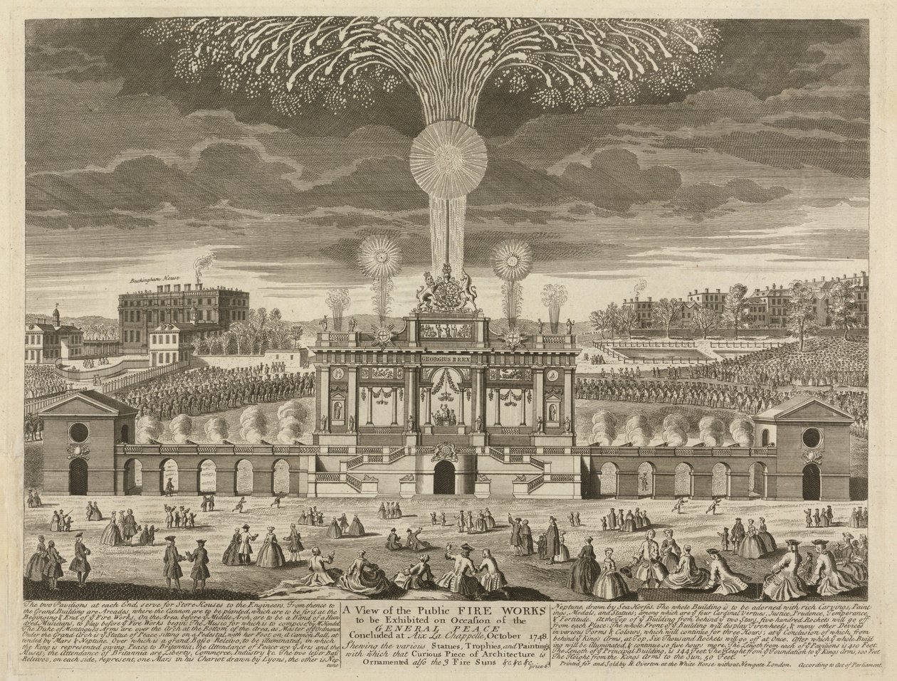 Fire Works after Aix la Chapelle by Henry Overton
