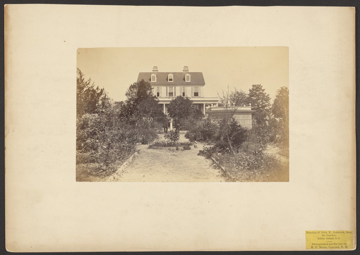 Mansion of John E. Seabrook, from the Garden, Edisto Island, South Carolina by Henry P. Moore