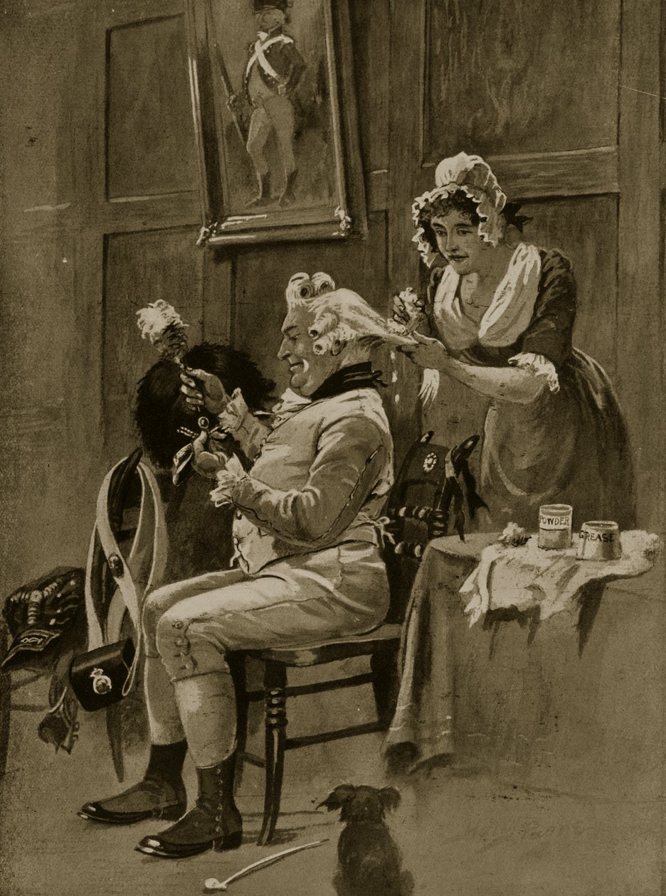 Preparing for Parade, 1799, Illustration from 