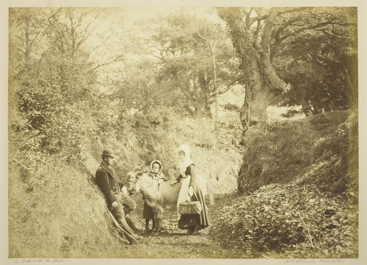 A Talk with the Keeper by Henry Peach Robinson