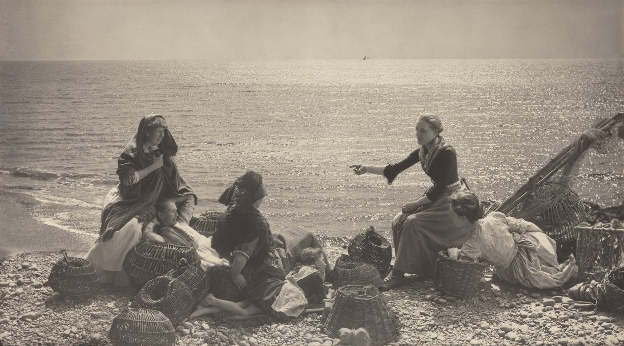 Gossip on the Beach by Henry Peach Robinson
