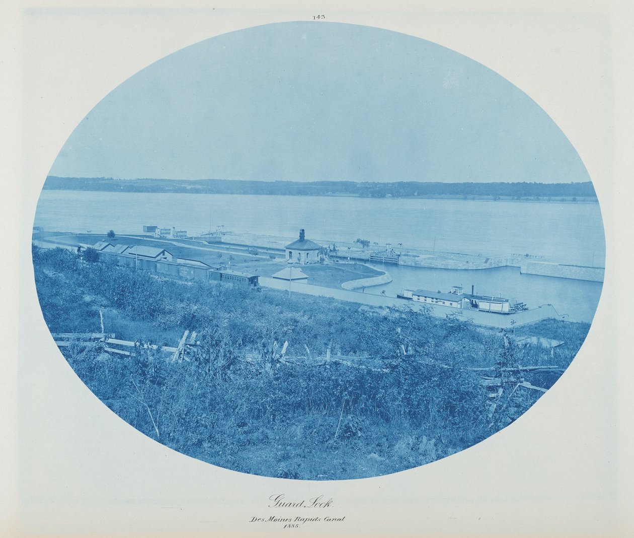 Guard Rock, Des Moines Rapids Canal L.W., 1885 by Henry Peter Bosse