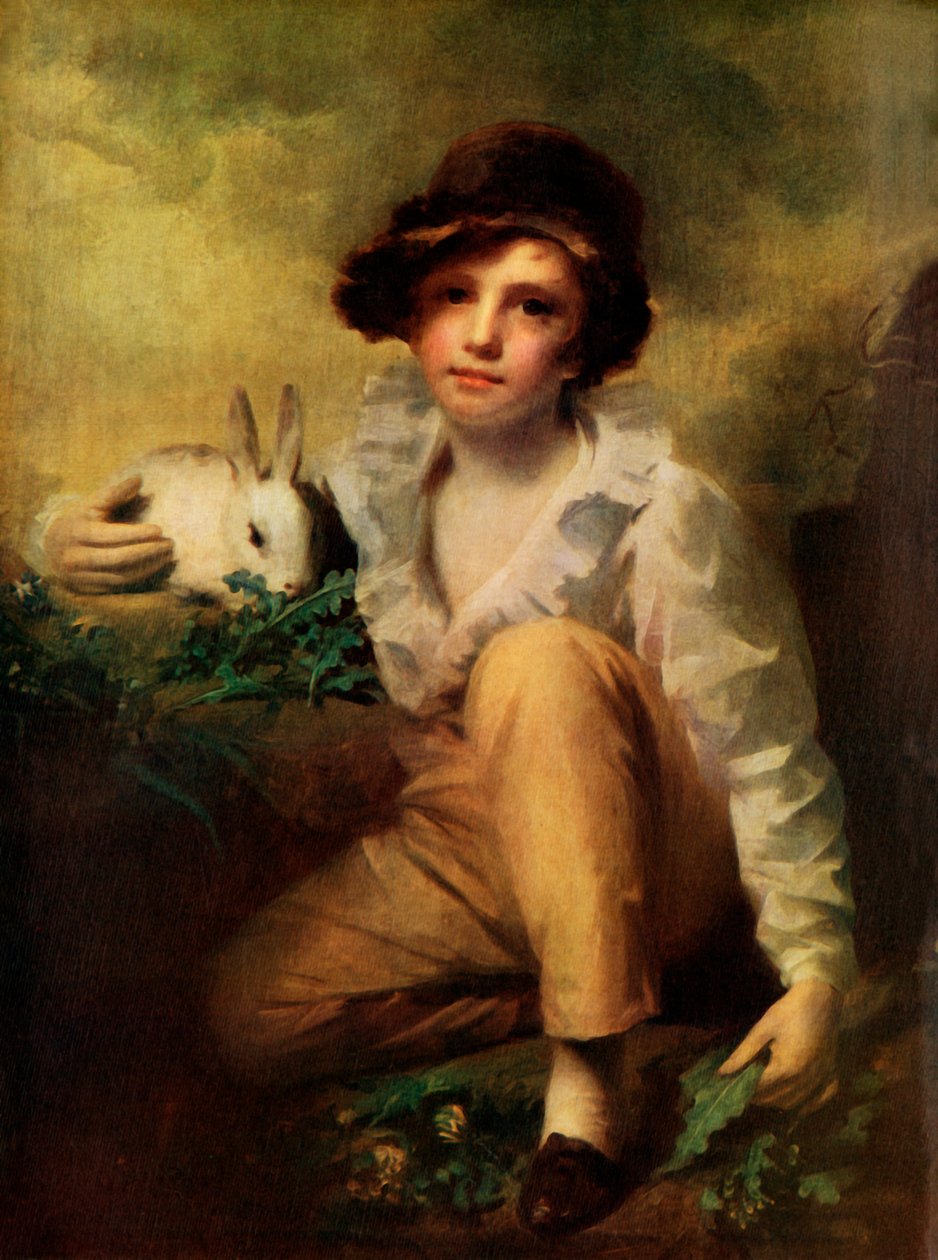Boy with Rabbit by Henry Raeburn