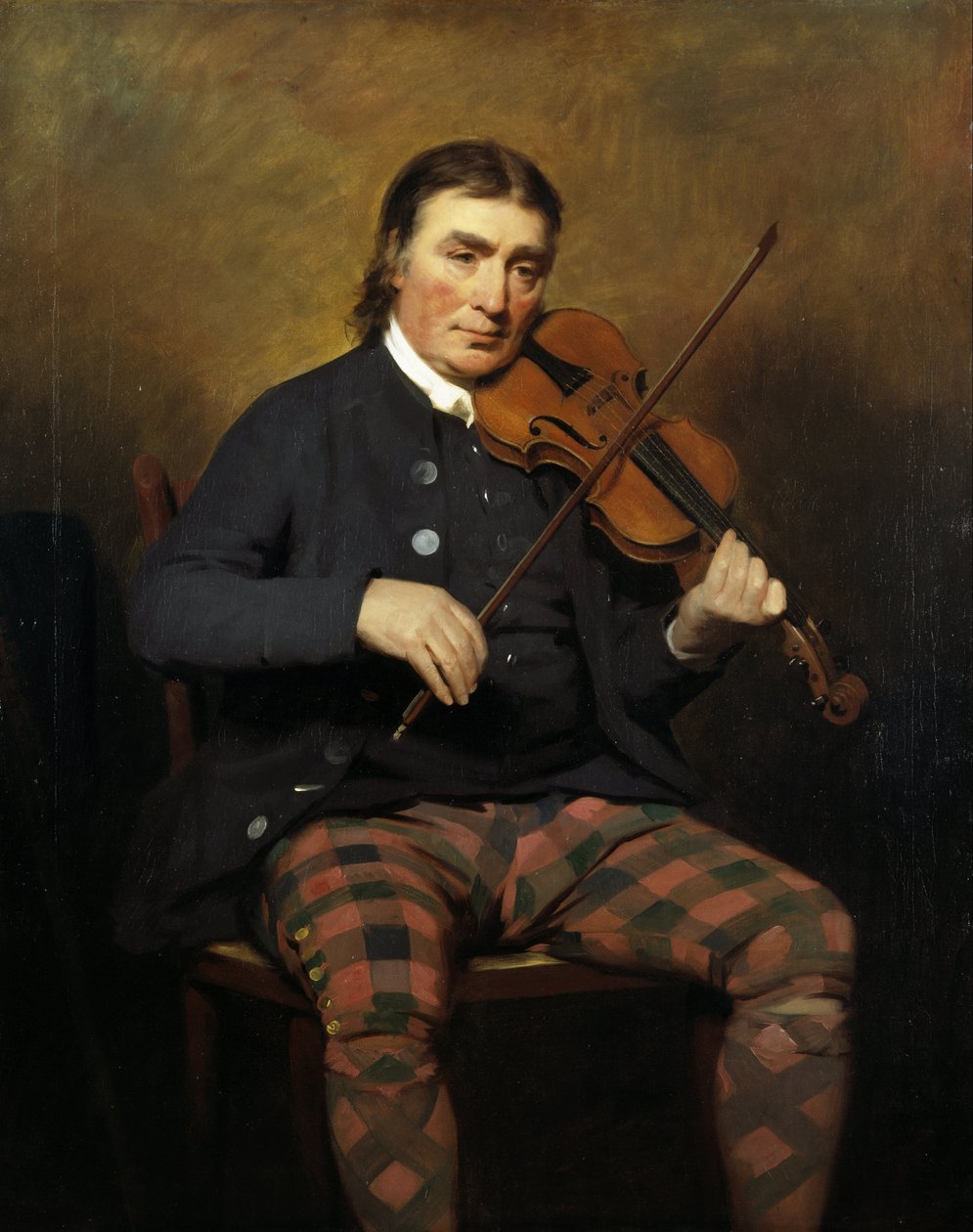 Niel Gow, 1727 - 1807. Violinist and composer by Henry Raeburn