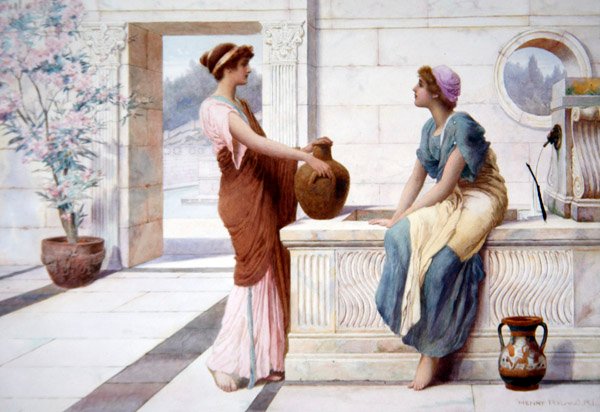 Gossip, c.1895 by Henry Ryland