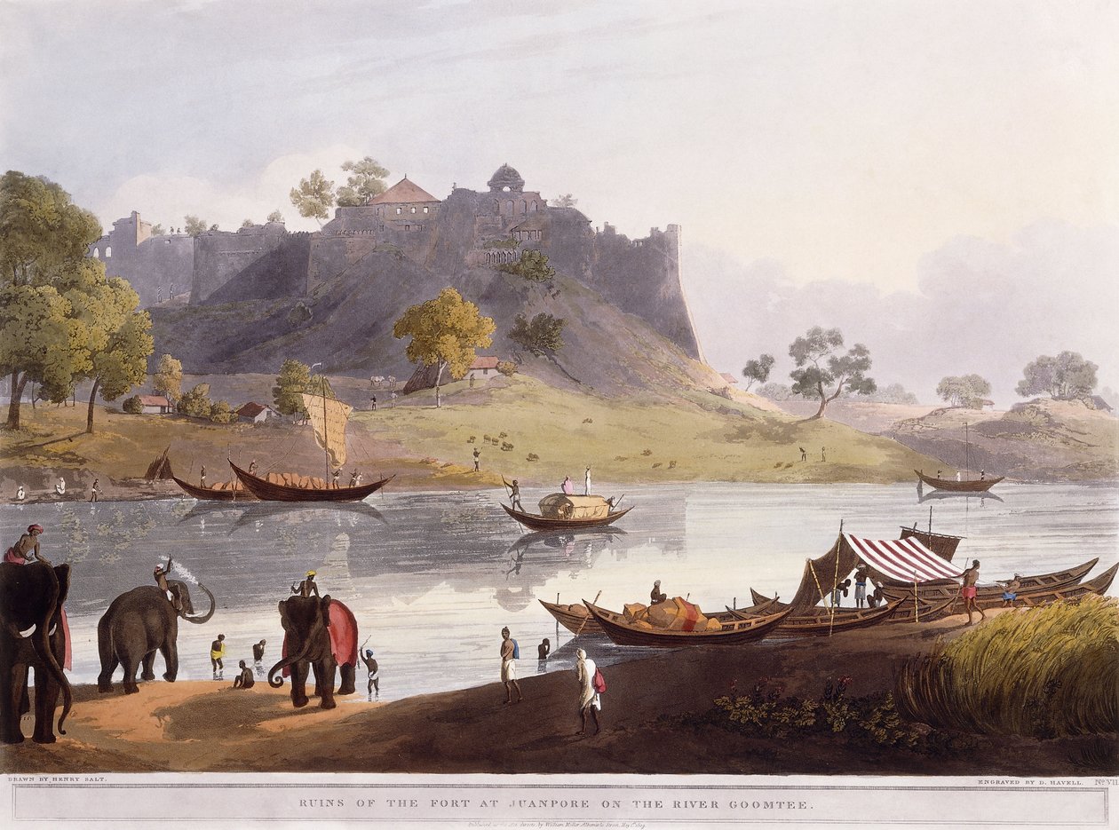 Ruins of the Port at Juanpore on the River Goomtee by Henry Salt