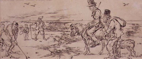The Difficult Putt, illustration from 