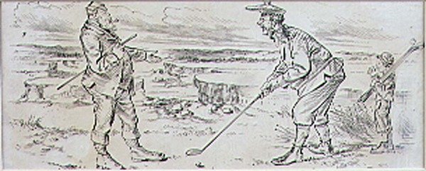 The Hesitant Golfer, illustration from 