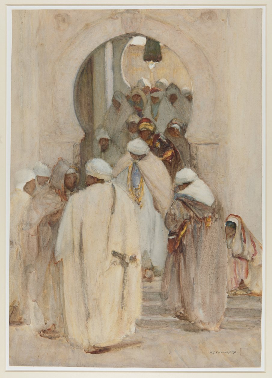 A Café Archway in Bistera, c.1896-1908 by Henry Silkstone Hopwood
