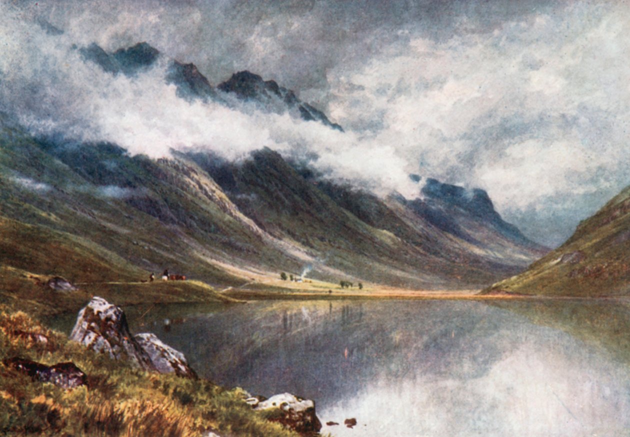 Loch Triochatan, Entrance to Glencoe, Argyllshire by Henry Sutton Palmer