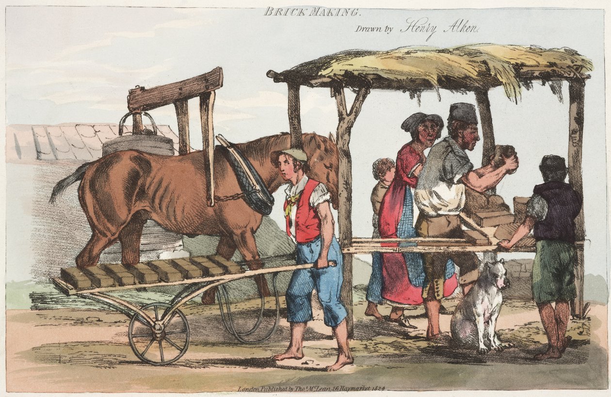 Brick Making by Henry Thomas Alken