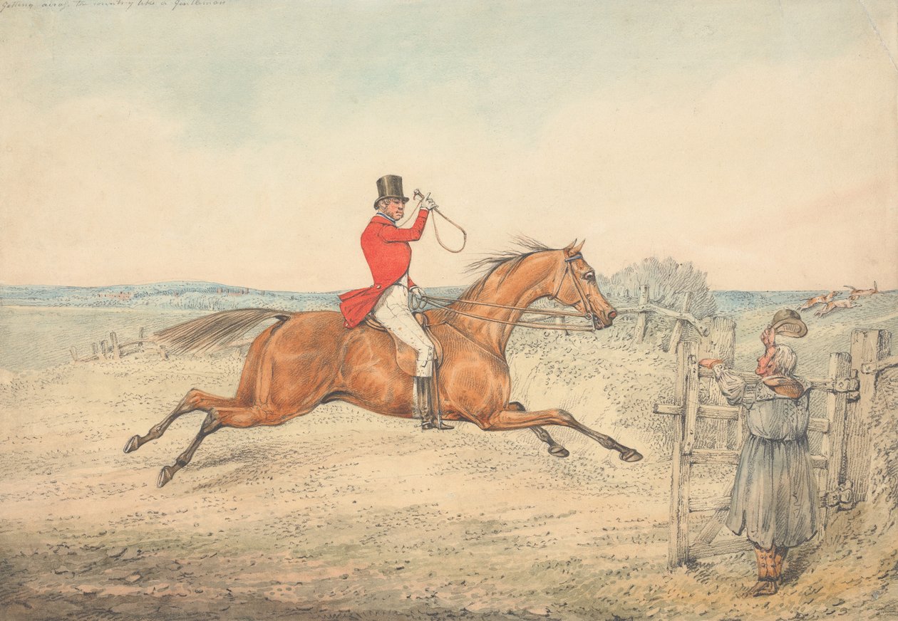 Getting Across the Country Like a Gentleman by Henry Thomas Alken