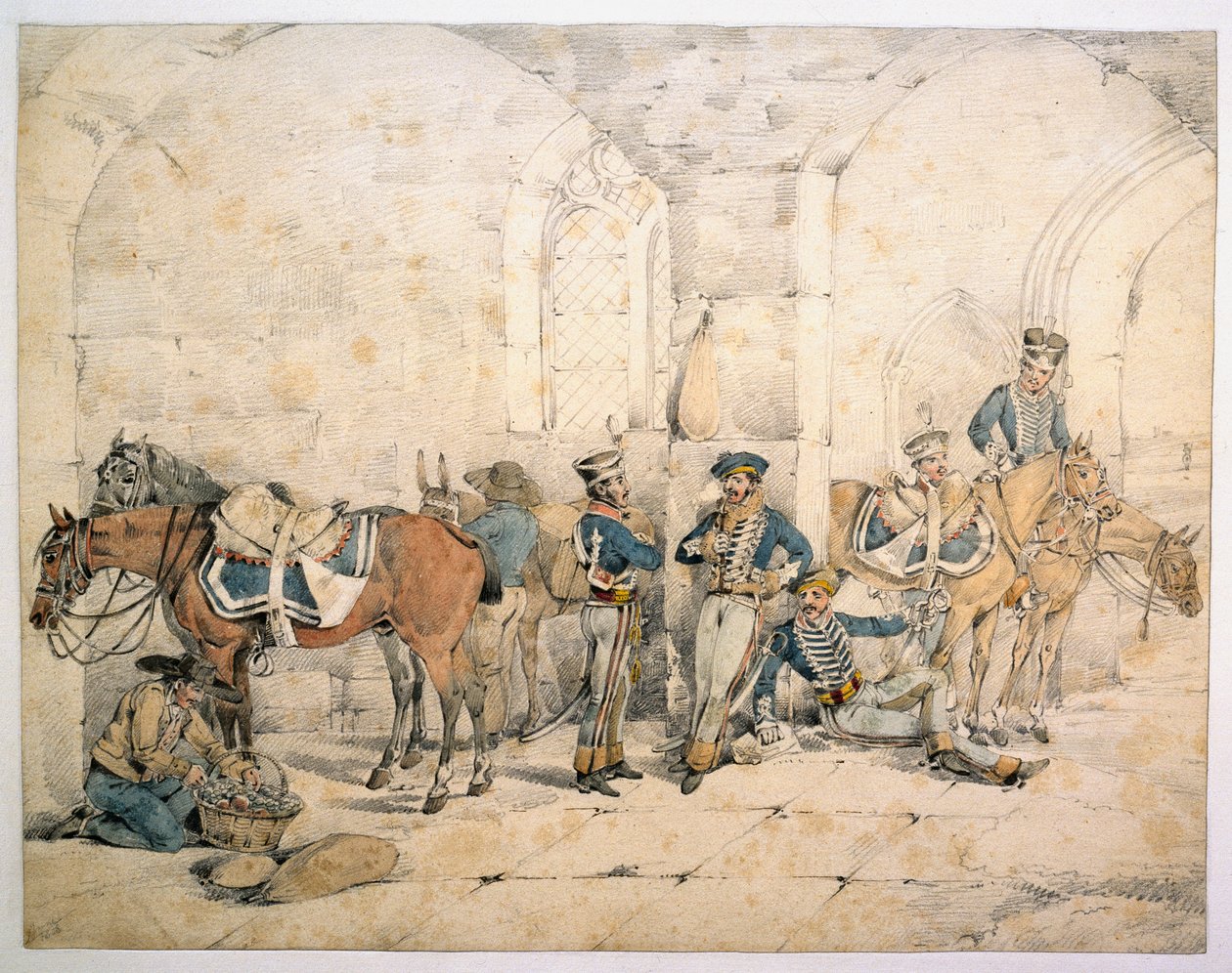 hussars-in-the-peninsula-possibly-1st-hussars-king-s-german-legion