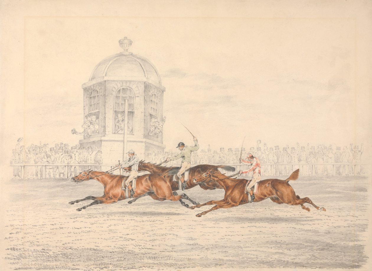 The St. Leger, Doncaster: The Finish by Henry Thomas Alken