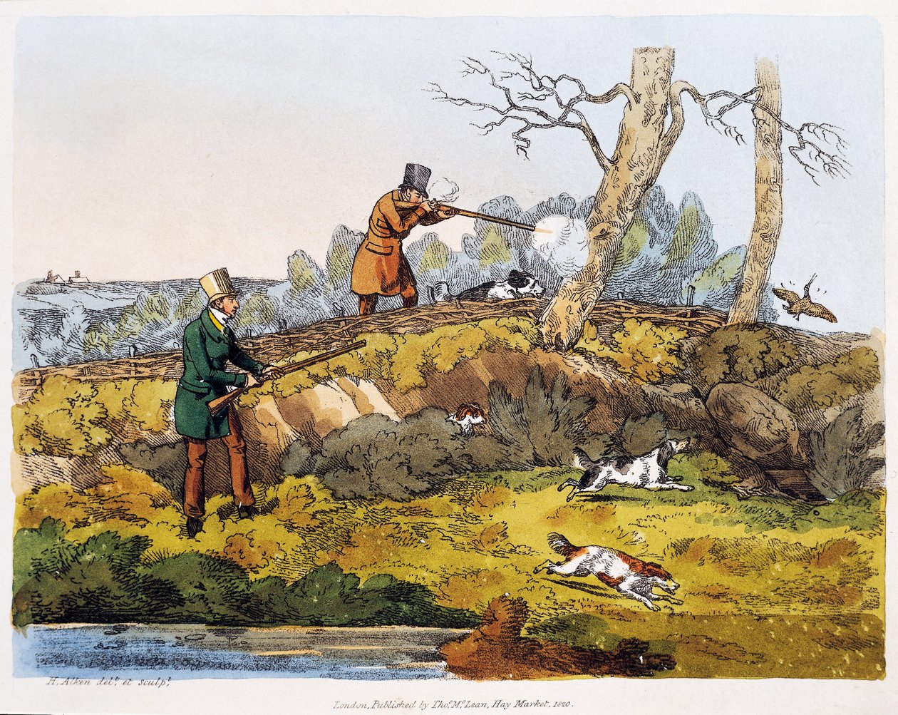 Woodcock hunting by Henry Thomas Alken