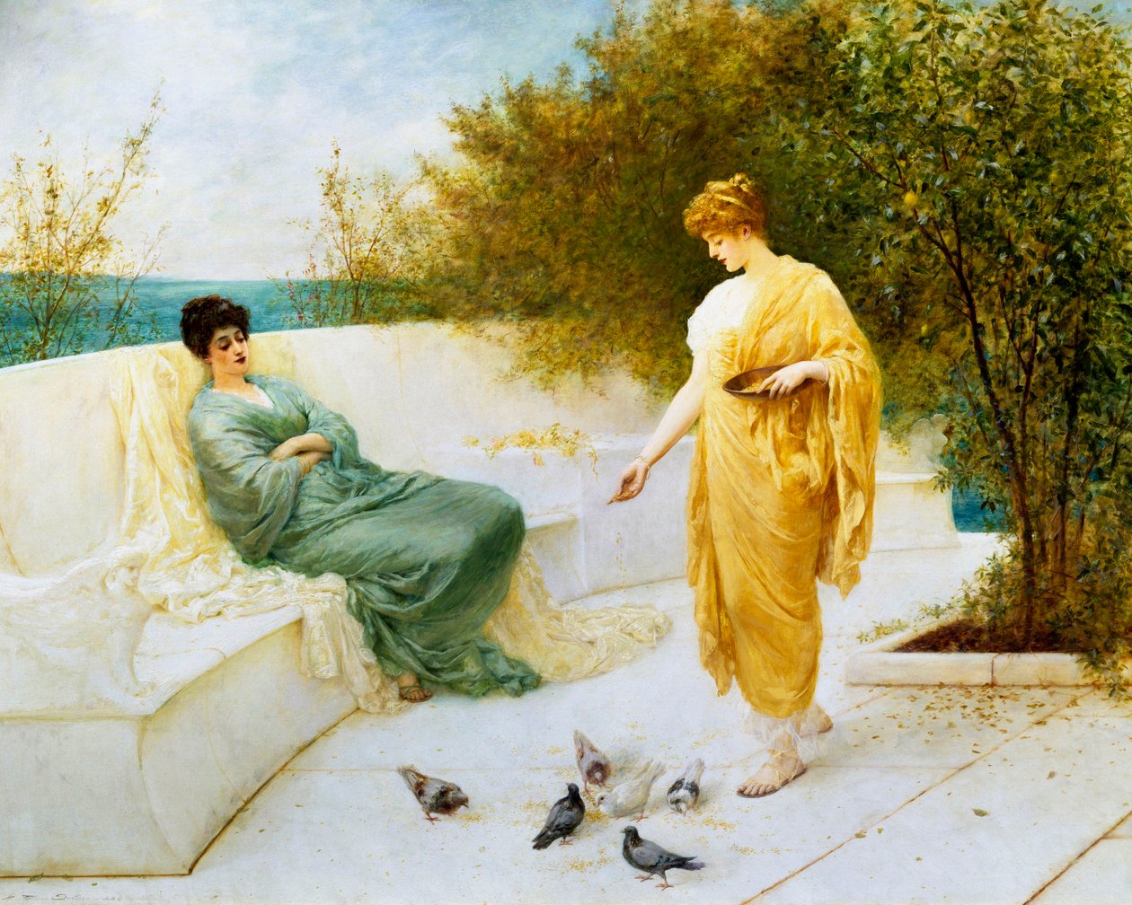 On the terrace by Henry Thomas Schaefer