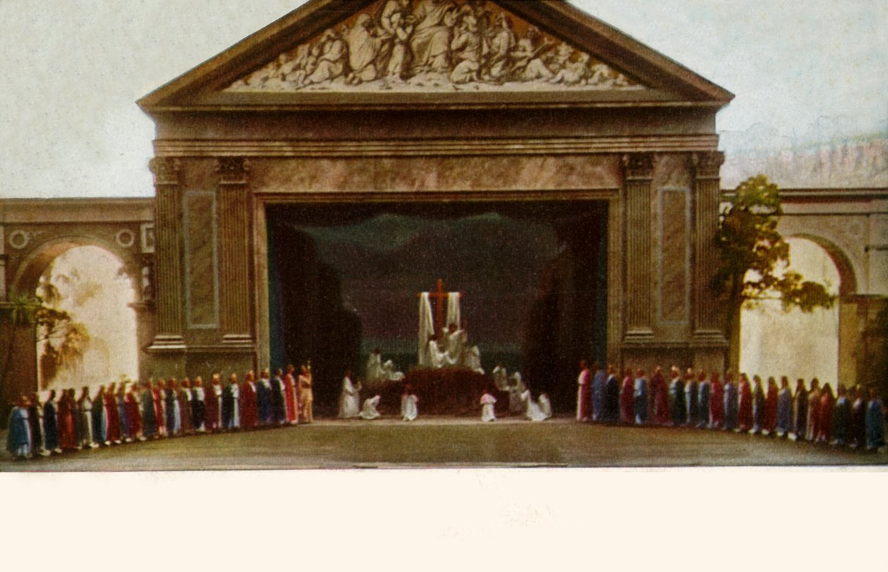 Veneration of the Cross, with choir, 1922 by Henry Traut