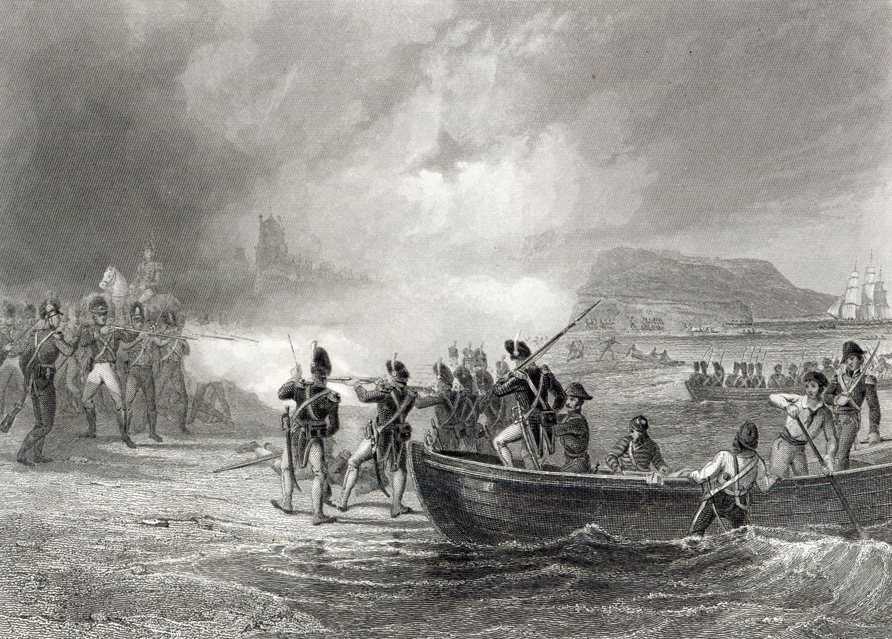 Attempt by the French Fleet to Land at Bantry Bay, Cork by Henry Warren