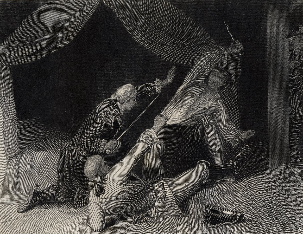 The Capture of Lord Edward Fitzgerald for High Treason, engraved by J. Rogers by Henry Warren