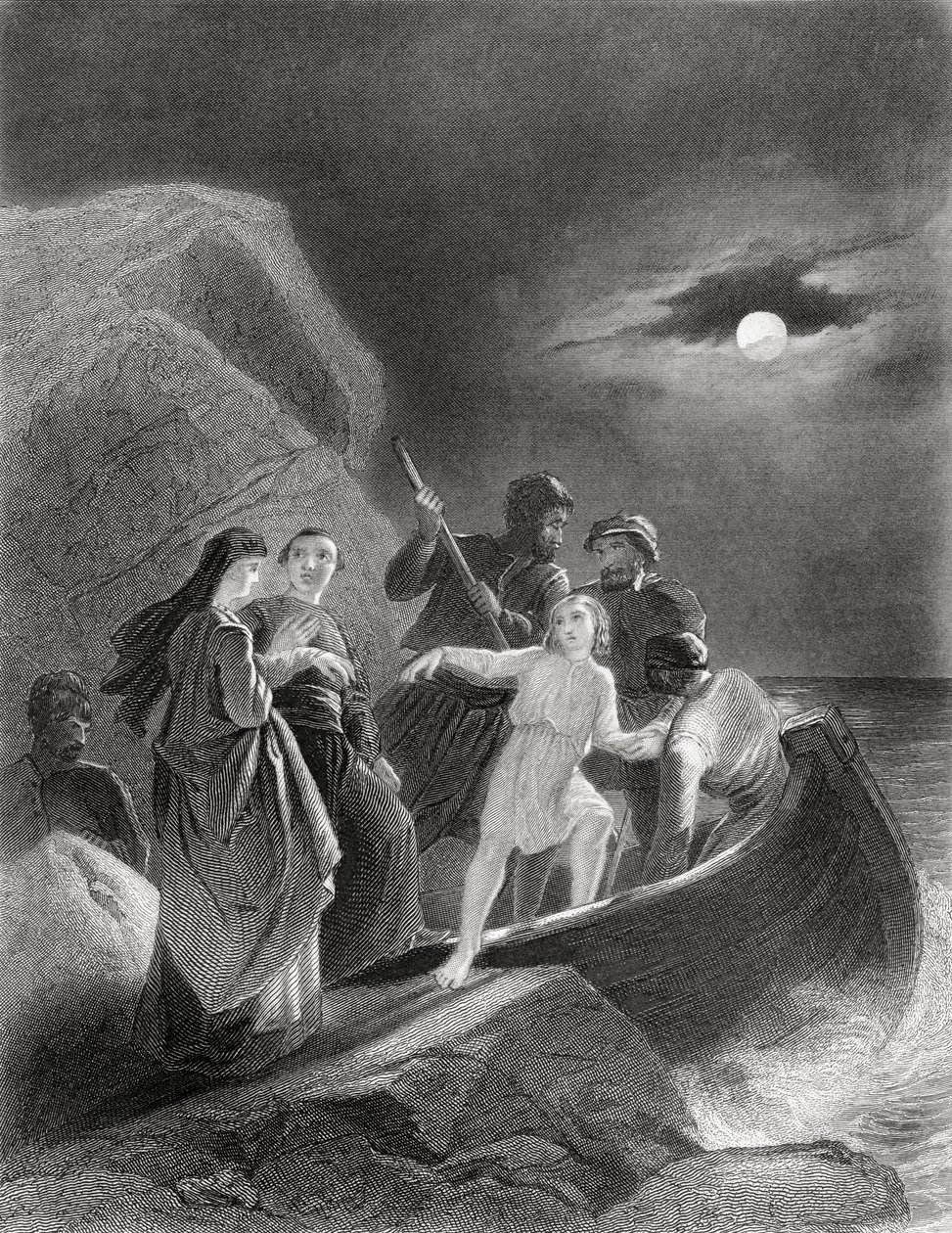 The Escape from Ireland of Gerald Fitzgerald in 1539, from 