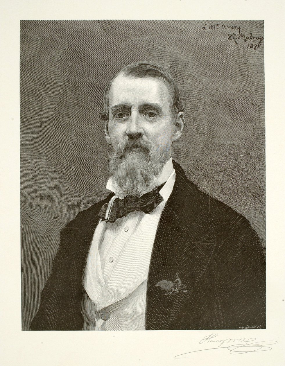 Samuel Putnam Avery by Henry Wolf