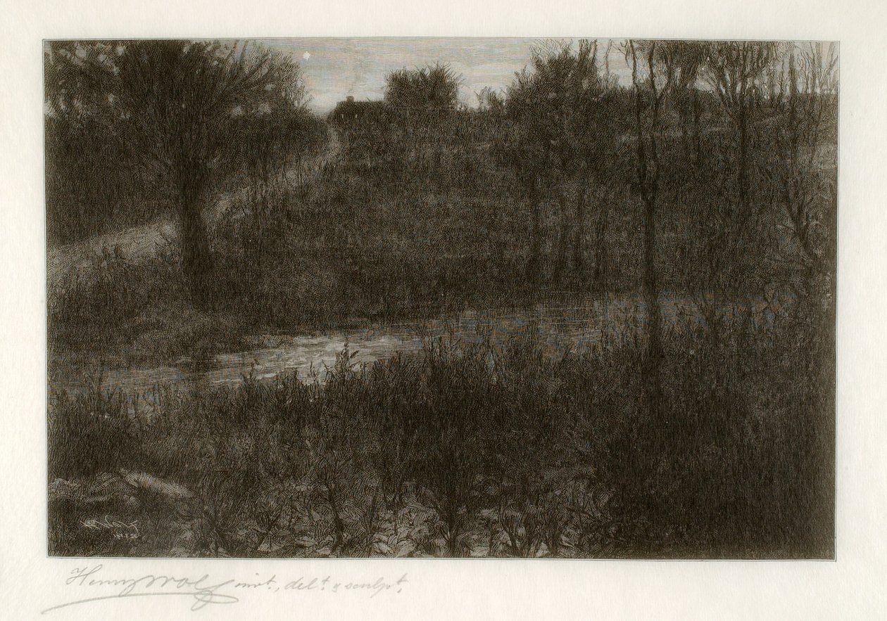 The Evening Star (Motif Found in the Catskills) by Henry Wolf