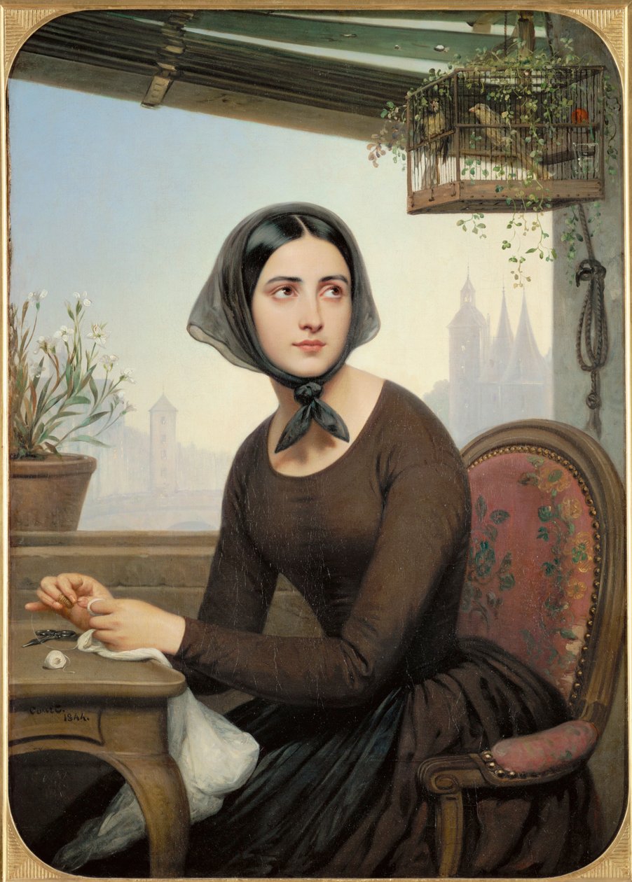 Rigolette during the absence of Germain by Henry de Valcourt Kip