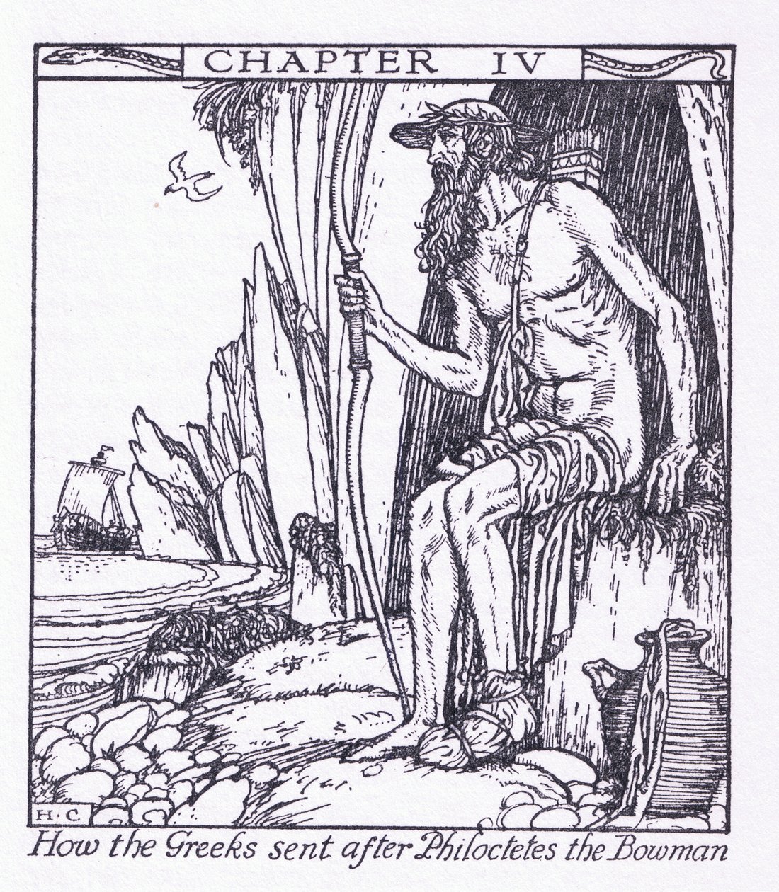 How the Greeks Sent After Philoctetes the Bowman by Herbert Cole
