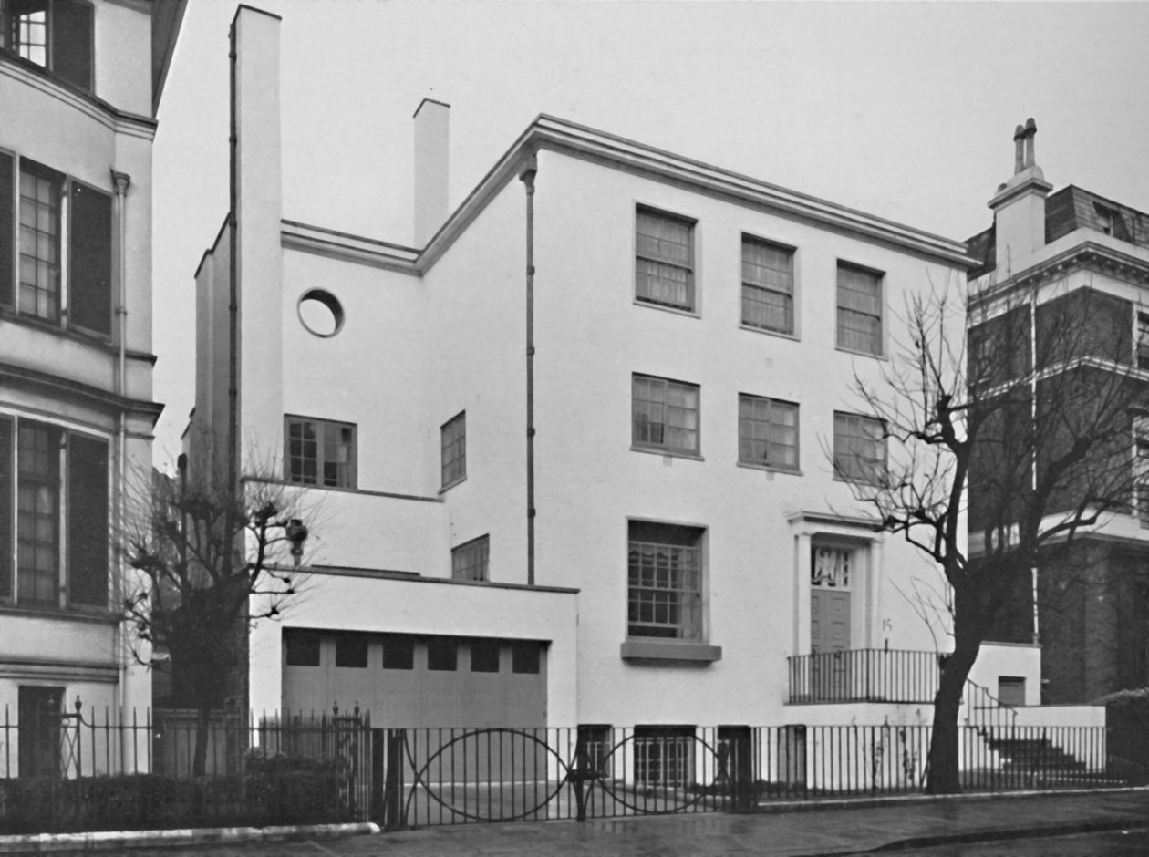 Exterior - House for Denys Lowson, Esq., Upper Phillimore Gardens, London, 1939 by Herbert Felton
